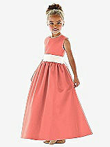 Front View Thumbnail - Ginger & Ivory Flower Girl Dress FL4021