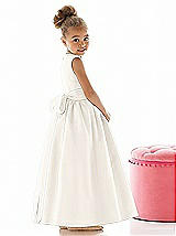 Rear View Thumbnail - Ivory & Ivory Flower Girl Dress FL4021