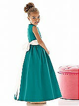 Rear View Thumbnail - Jade & Ivory Flower Girl Dress FL4021