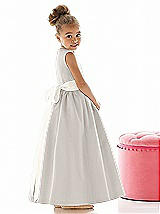 Rear View Thumbnail - Oyster & Ivory Flower Girl Dress FL4021