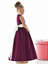 Rear View Thumbnail - Ruby & Ivory Flower Girl Dress FL4021