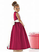 Rear View Thumbnail - Valentine & Ivory Flower Girl Dress FL4021