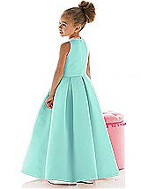 Rear View Thumbnail - Coastal Flower Girl Dress FL4022