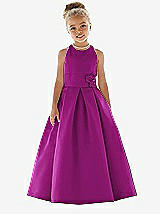 Front View Thumbnail - Persian Plum Flower Girl Dress FL4022