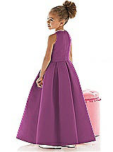 Rear View Thumbnail - Radiant Orchid Flower Girl Dress FL4022