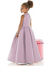 Rear View Thumbnail - Suede Rose Flower Girl Dress FL4022