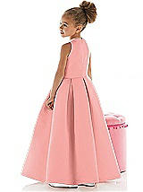 Rear View Thumbnail - Apricot Flower Girl Dress FL4022