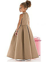 Rear View Thumbnail - Cappuccino Flower Girl Dress FL4022