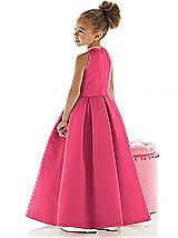 Rear View Thumbnail - Pantone Honeysuckle Flower Girl Dress FL4022