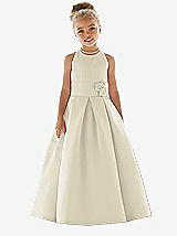 Front View Thumbnail - Champagne Flower Girl Dress FL4022