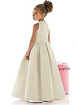 Rear View Thumbnail - Champagne Flower Girl Dress FL4022