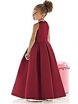 Rear View Thumbnail - Claret Flower Girl Dress FL4022