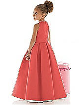 Rear View Thumbnail - Perfect Coral Flower Girl Dress FL4022