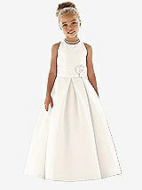 Front View Thumbnail - Ivory Flower Girl Dress FL4022