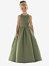 Front View Thumbnail - Moss Flower Girl Dress FL4022