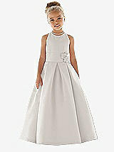 Front View Thumbnail - Oyster Flower Girl Dress FL4022