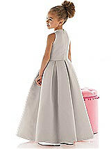 Rear View Thumbnail - Taupe Flower Girl Dress FL4022