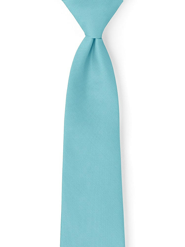 Front View - Aquamarine Peau de Soie Neckties by After Six