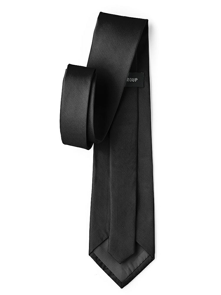 Back View - Black Peau de Soie Neckties by After Six