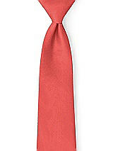 Front View Thumbnail - Perfect Coral Peau de Soie Neckties by After Six