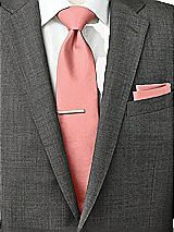 Rear View Thumbnail - Apricot Peau de Soie Pocket Squares by After Six