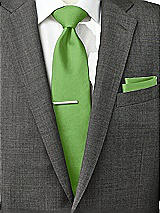 Rear View Thumbnail - Appletini Peau de Soie Pocket Squares by After Six