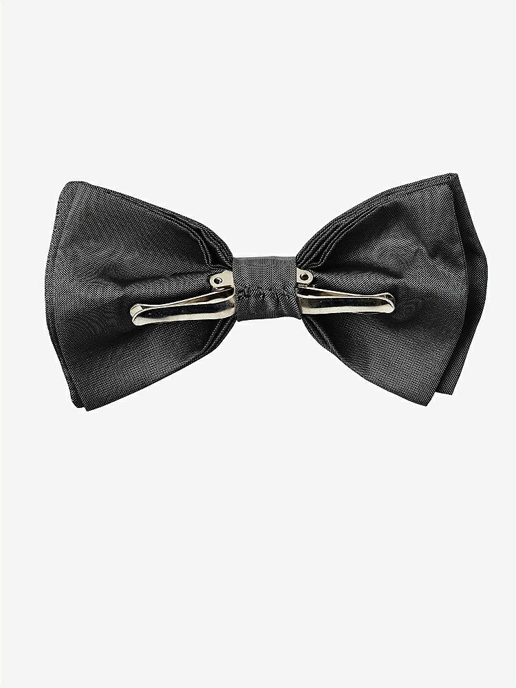 Back View - Black Peau de Soie Boy's Clip Bow Tie by After Six