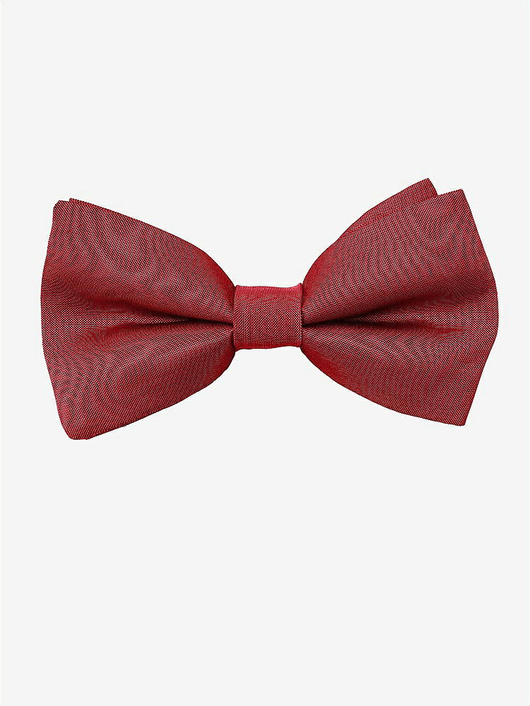 Front View - Garnet Peau de Soie Boy's Clip Bow Tie by After Six