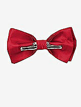 Rear View Thumbnail - Poppy Red Peau de Soie Boy's Clip Bow Tie by After Six