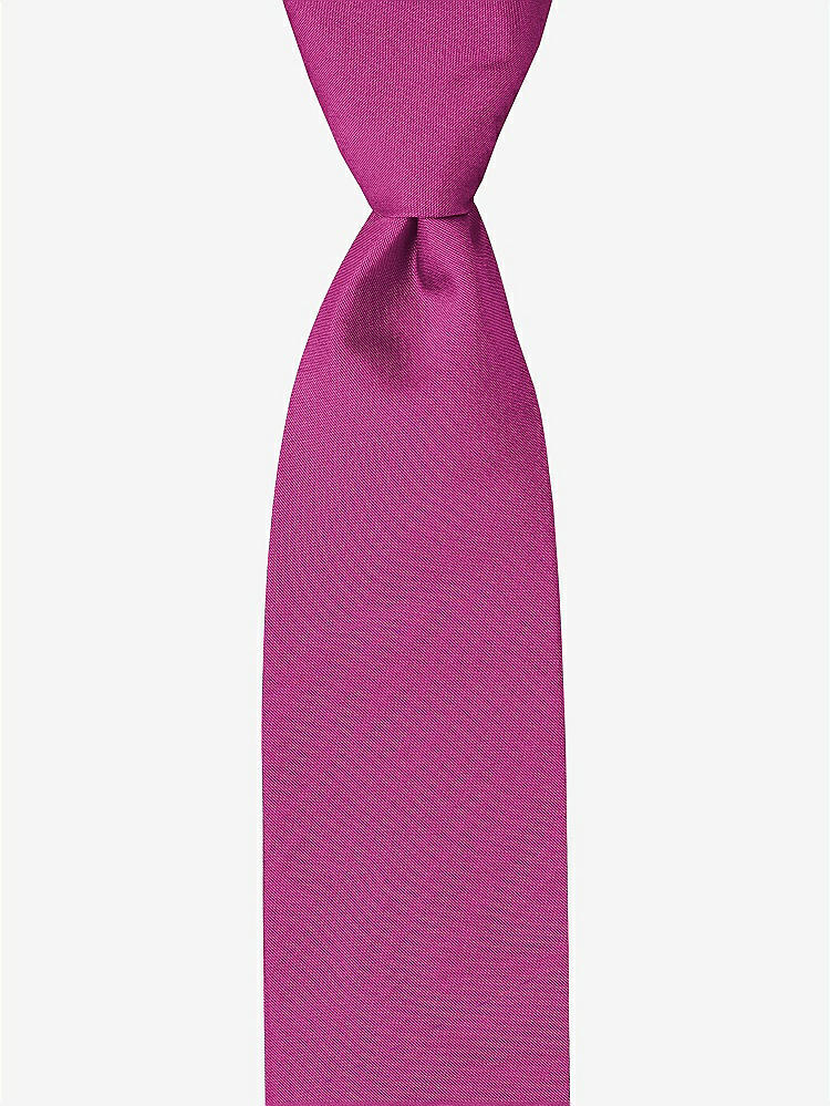 Front View - Fruit Punch Peau de Soie Boy's 50" Necktie by After Six