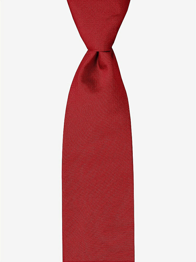 Front View - Garnet Peau de Soie Boy's 50" Necktie by After Six