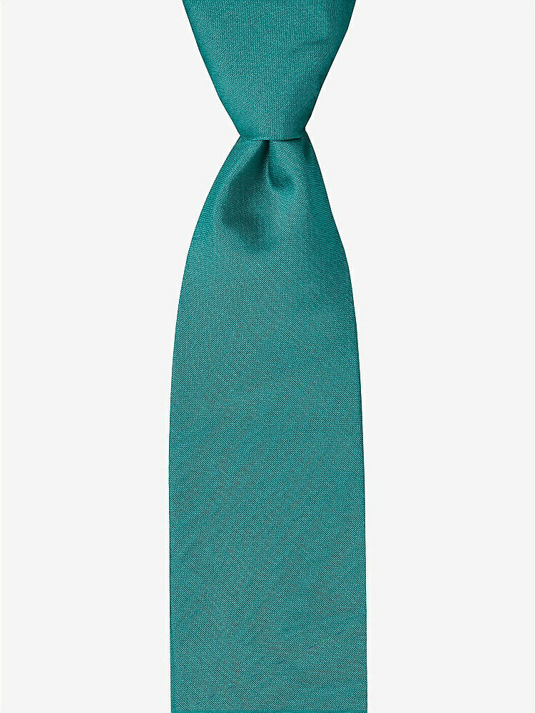 Front View - Jade Peau de Soie Boy's 50" Necktie by After Six