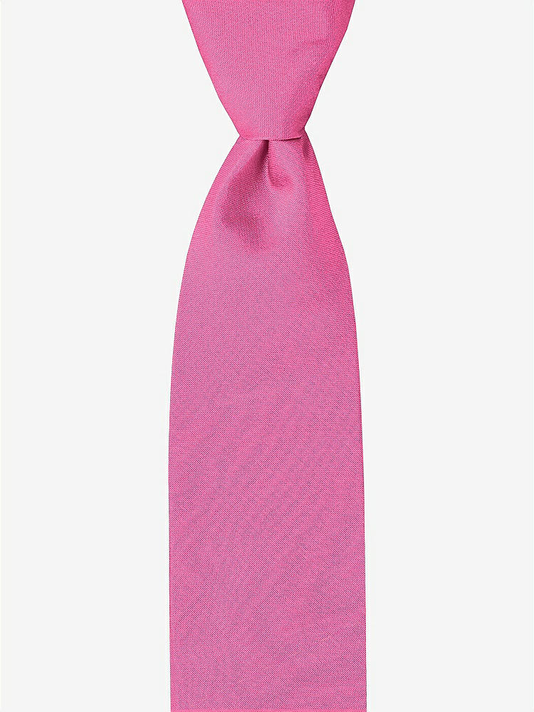 Front View - Strawberry Peau de Soie Boy's 50" Necktie by After Six