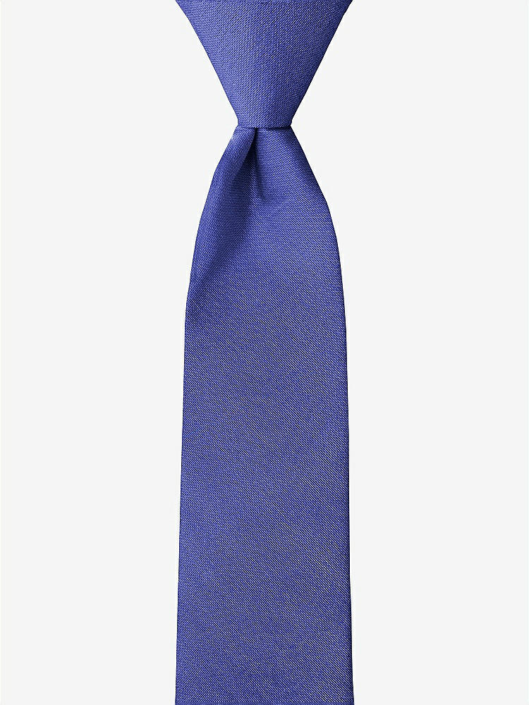 Front View - Bluebell Peau de Soie Boy's 14" Zip Necktie by After Six