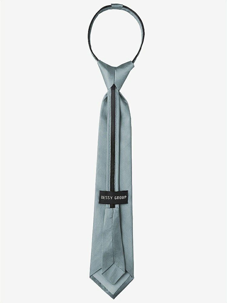 Back View - Breezy Peau de Soie Boy's 14" Zip Necktie by After Six