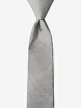 Front View Thumbnail - Chinchilla Peau de Soie Boy's 14" Zip Necktie by After Six