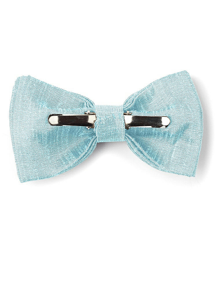 Back View - Skylark Dupioni Boy's Clip Bow Tie by After Six