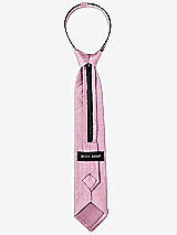 Rear View Thumbnail - Rosebud Dupioni Boy's 14" Zip Necktie by After Six