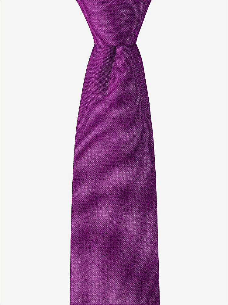 Front View - Dahlia Dupioni Boy's 14" Zip Necktie by After Six