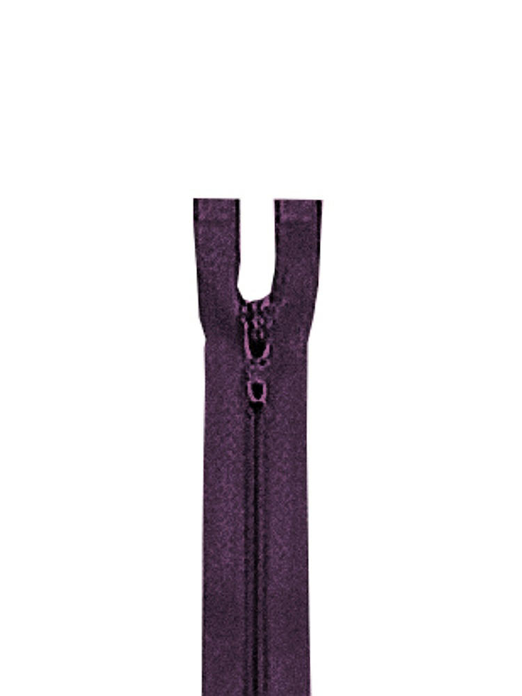 Front View - Aubergine Zipper - 24" hidden