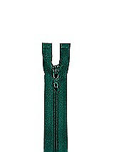 Front View Thumbnail - Hunter Green Zipper - 24" hidden