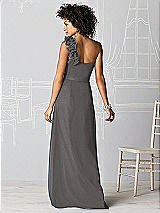 Rear View Thumbnail - Caviar Gray After Six Bridesmaids Style 6611