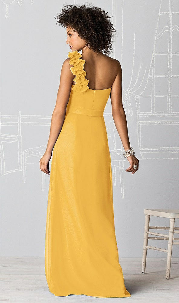 Back View - NYC Yellow After Six Bridesmaids Style 6611