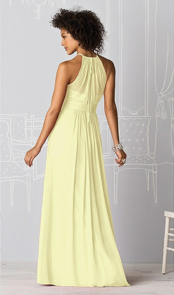 Back View - Butter Yellow After Six Bridesmaid Dress 6613