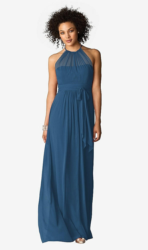 Front View - Dusk Blue After Six Bridesmaid Dress 6613