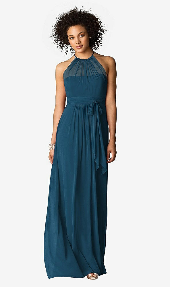 Front View - Atlantic Blue After Six Bridesmaid Dress 6613