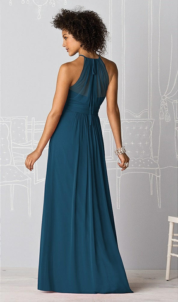 Back View - Atlantic Blue After Six Bridesmaid Dress 6613