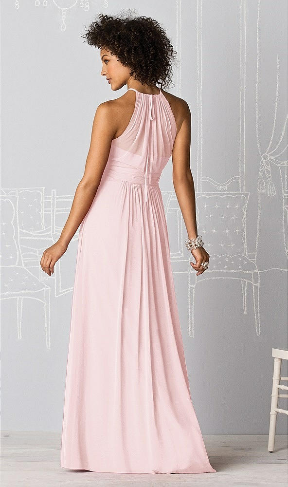 Back View - Ballet Pink After Six Bridesmaid Dress 6613