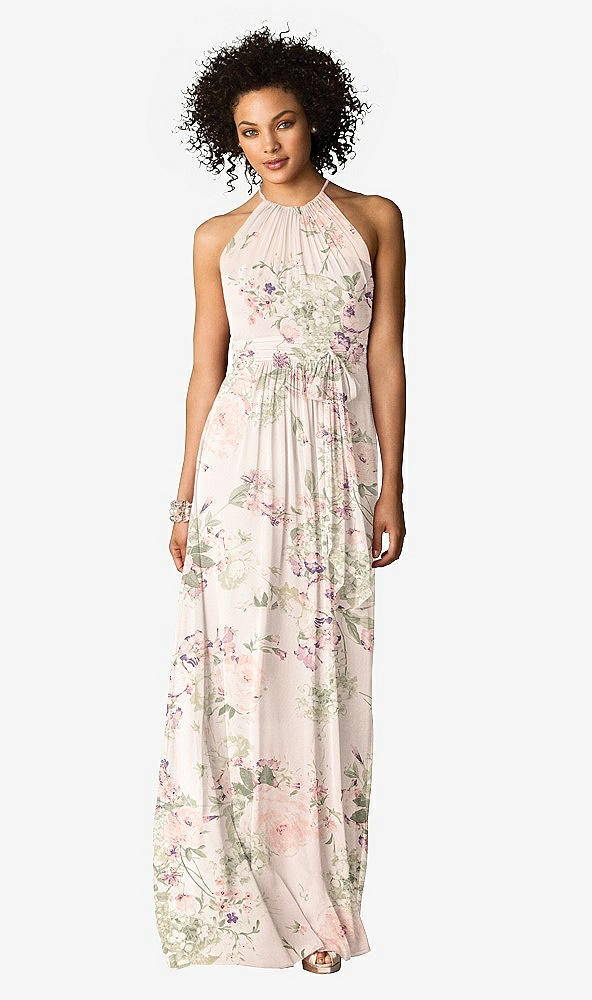 Front View - Blush Garden After Six Bridesmaid Dress 6613