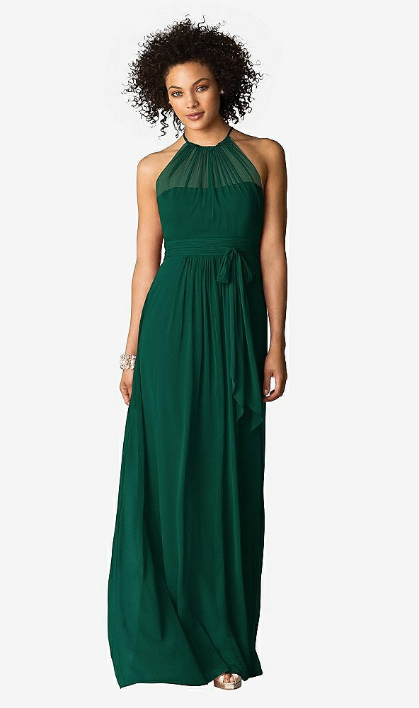 Front View - Hunter Green After Six Bridesmaid Dress 6613